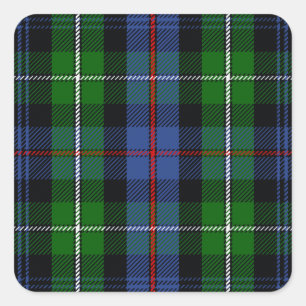 Der Clan-MackenzieTartan Quadratischer Aufkleber