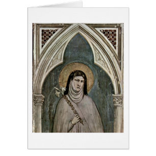 Der Clare von Assisi von Giotto Di Bondon