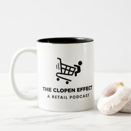 Der Clopen-Effekt - Zwei-Tone-Tasse für das Schwar Zweifarbige Tasse