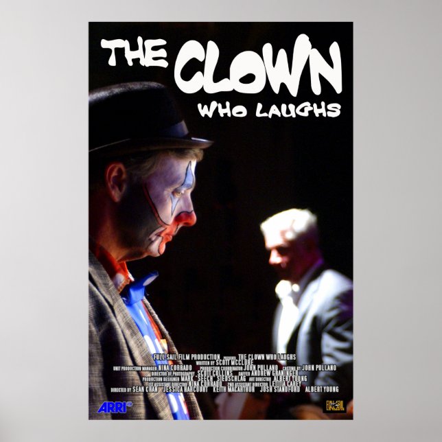 Der Clown, der lacht Poster (Vorne)