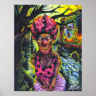 Der Clown - Drucken Poster