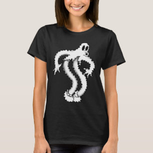 Der Clown-Geist Wackelig Gruselig Blackwork  T-Shirt