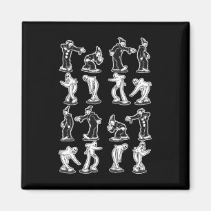 Der Clown Ghost spotterte zwei Stufen Tanz Magnet