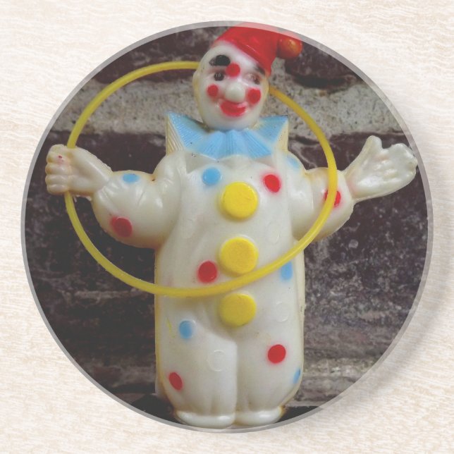 Der Clown Sandstein Untersetzer (Vorne)