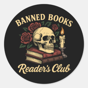Der Club des verbotenen Buchführers Runder Aufkleber