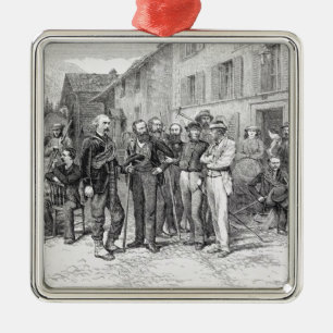 Der Clubraum von Zermatt im Jahre 1864, "vom Silbernes Ornament