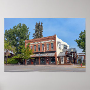 Der Coalter Block von 1907, Lander, Wyoming Poster