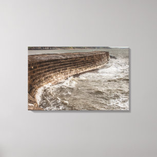 Der Cobb Uferdamm bei Lyme Regis Leinwanddruck