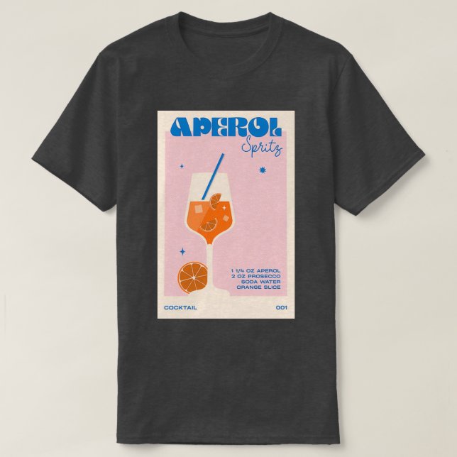 Der Cocktail Aperol Spritz T-Shirt (Design vorne)