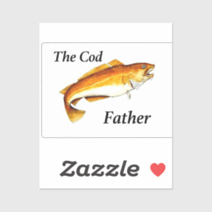 Der Cod-Vater ideale Angler. Aufkleber