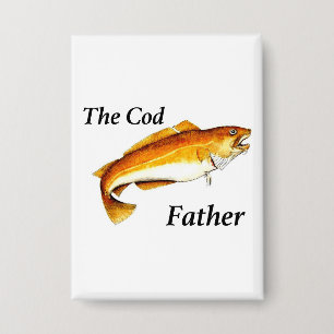 Der Cod-Vater ideale Angler. Button