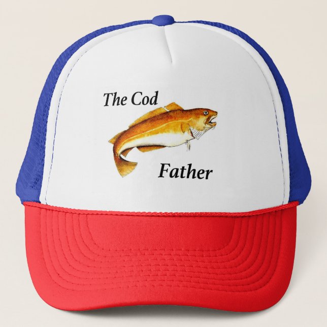 Der Cod-Vater ist ein ideales Angelgeschenk Truckerkappe (Vorderseite)