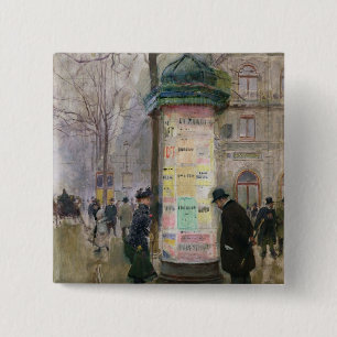 Der Colonne Morris, c.1885 Button