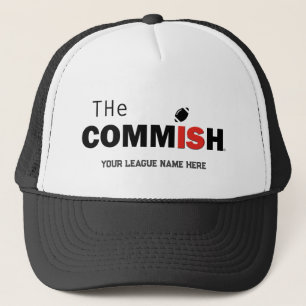 Der Commissions-Trucker hat einen benutzerdefinier Truckerkappe