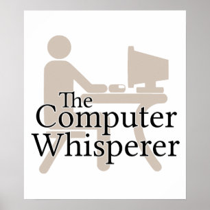 Der Computer flüstert Poster