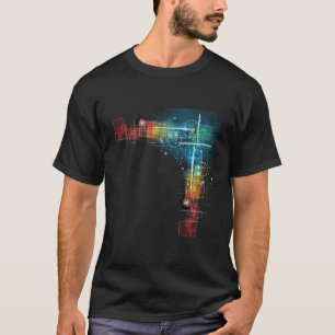 Der Computer-Schaltungsingenieur gibt den Computer T-Shirt