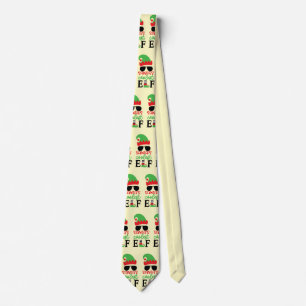 Der coole Elf des Weihnachtsmannes Krawatte