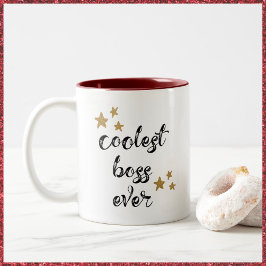 Der Coole schwarze und rote Boss je zwei Tonen Kaf Zweifarbige Tasse