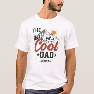 Der Coole Vater - Rustikales Gebirge und Hirschdes T-Shirt
