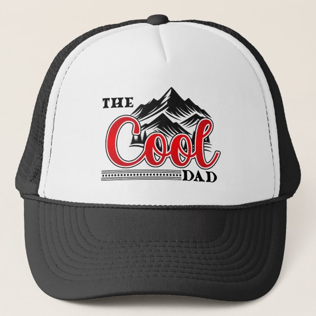 Der coole Vater Truckerkappe (Vorderseite)
