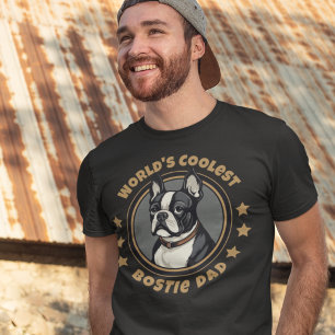 Der Coolste Bostie Boston Terrier Vater der Welt T-Shirt