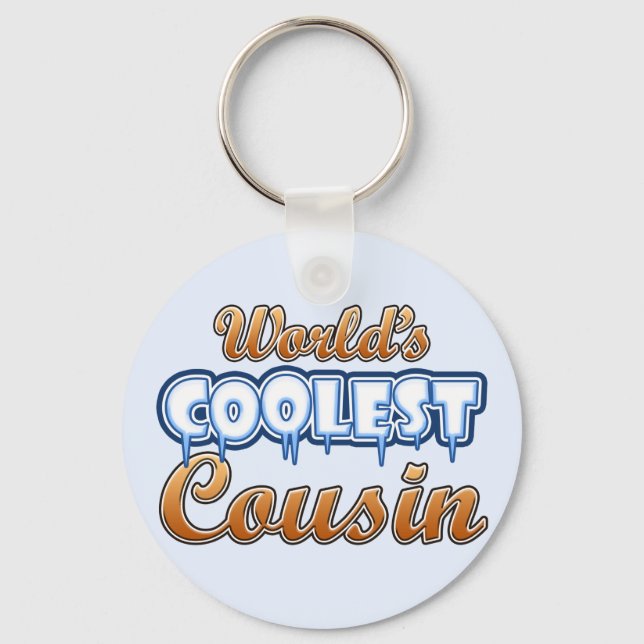 Der Coolste Cousin der Welt Schlüsselanhänger (Vorderseite)