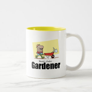 Der coolste Gärtner der Welt Zweifarbige Tasse