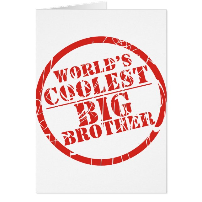 Der coolste große Bruder der Welt (Vorne)