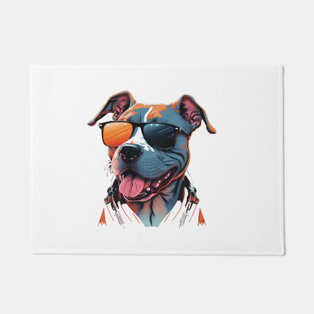 Der coolste Hund der Welt Fußmatte (Vorderseite)