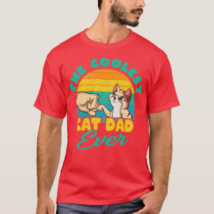 Der coolste Katzenpapa aller Zeiten Katzen-Vater-G T-Shirt