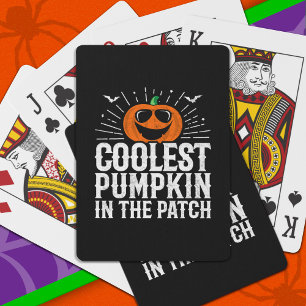 Der Coolste Kürbis im Patch-Halloween-Party Spielkarten