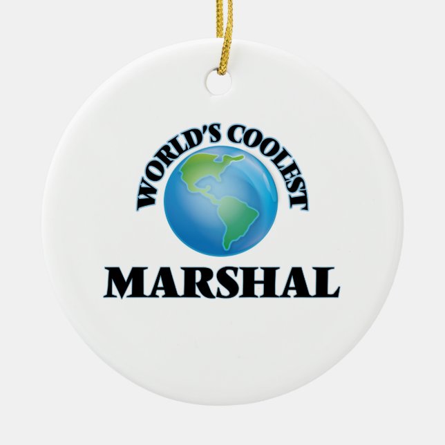 Der coolste Marschall der Welt Keramik Ornament (Vorne)