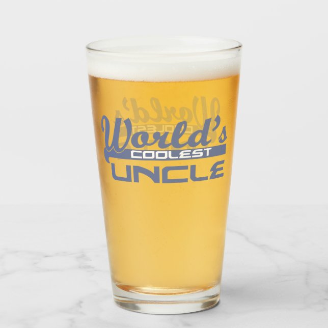 Der Coolste Onkel der Welt Glas (Vorne (Gefüllt))