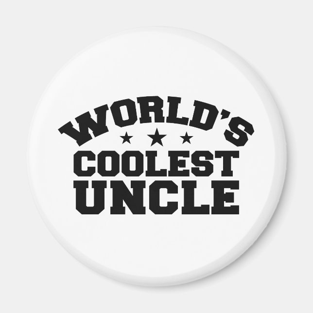 Der coolste Onkel der Welt Magnet (Vorne)