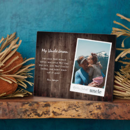 Der Coolste Onkel der Welt | Modernes Foto Plaque Fotoplatte