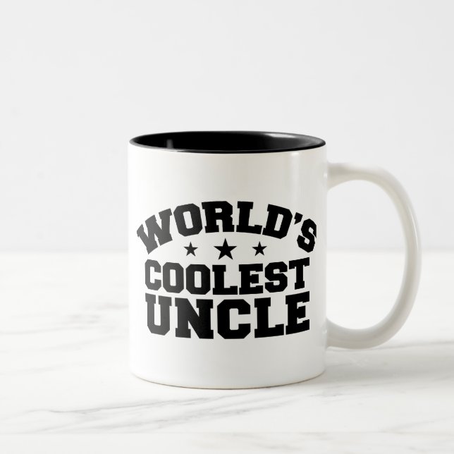 Der coolste Onkel der Welt Zweifarbige Tasse (Rechts)