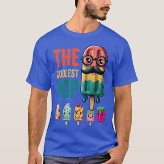 Der coolste Pop Groovy Eis-Pop-Vater-Pun Mädchen T-Shirt