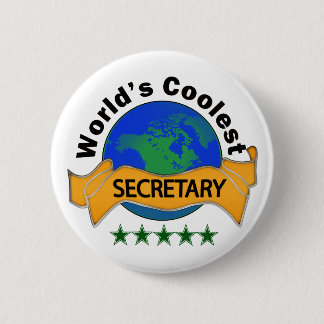 Der coolste Sekretär der Welt Button