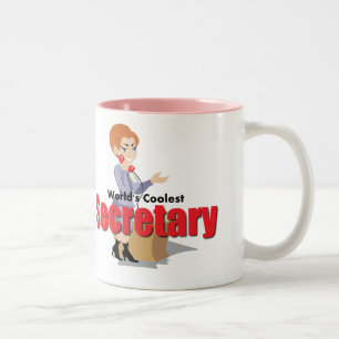 Der coolste Sekretär der Welt Zweifarbige Tasse