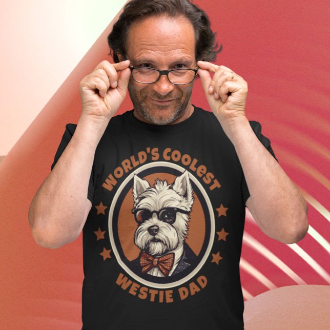 Der Coolste Westie Vater West Highland Terrier T-Shirt (Von Creator hochgeladen)