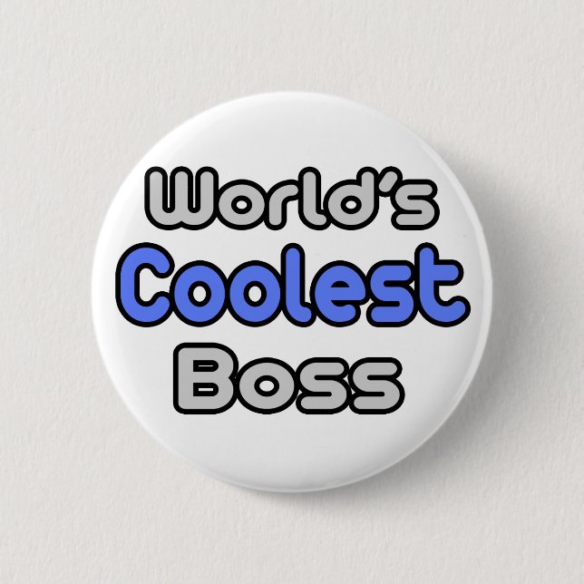 Der Coolstste Boss der Welt Button (Vorderseite)