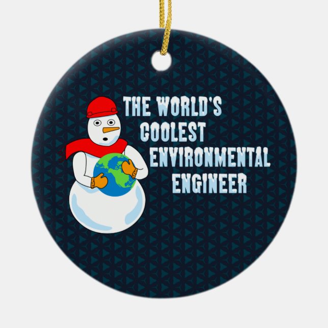 Der Coolstste Umweltingenieur der Welt Keramik Ornament (Vorne)