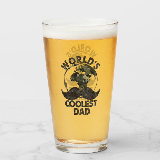 Der Coolstste Vater der Welt des Vaters Glas (Vorne (Gefüllt))