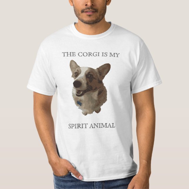 Der Corgi ist mein Geist-Tier T-Shirt (Vorderseite)
