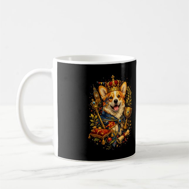 Der Corgi-König Kaffeetasse (Links)
