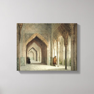 Der Court Room der Alhambra, Granada, 1853 (beleuc Leinwanddruck