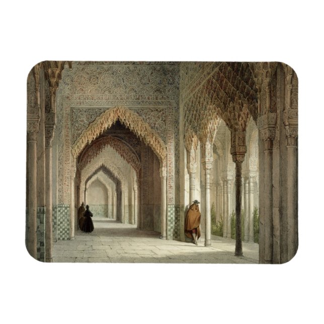 Der Court Room der Alhambra, Granada, 1853 (beleuc Magnet (Horizontal)