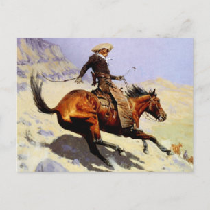 Der Cowboy von Remington, Vintage Kavallerie Milit Postkarte