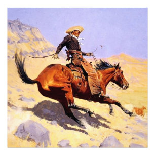 Der Cowboy Western Art von Frederic Remington Fotodruck