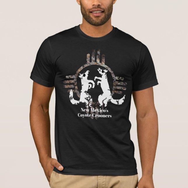 Der Coyote Crooners T - Shirt in New Mexico (Vorderseite)